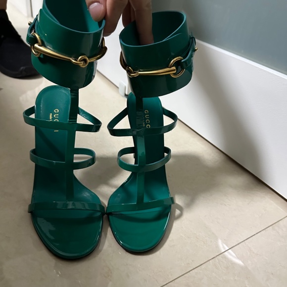 Teal Gucci heel 37 - Picture 2 of 4